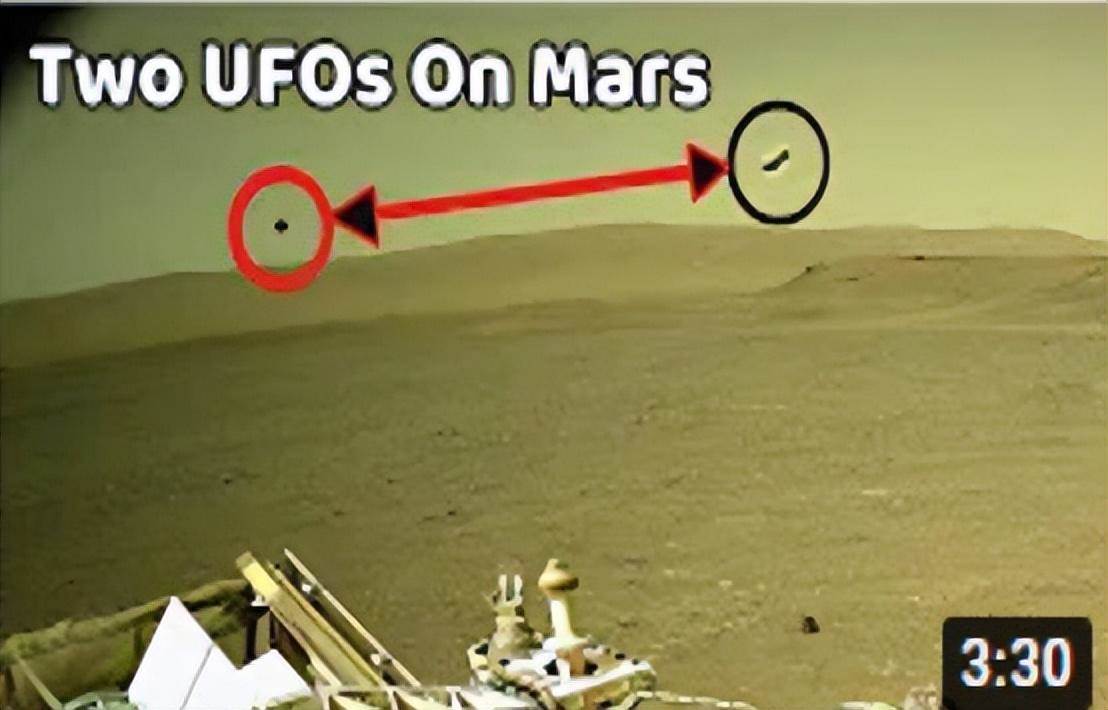 火星出现生命物（有可能是拍到了外星人的飞船）(2)