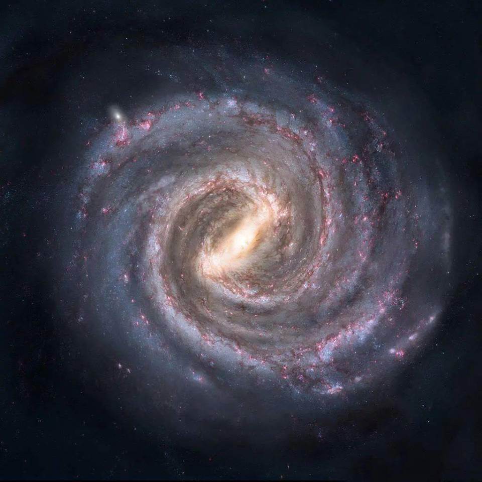 银河系中心发亮的是什么（恒星）