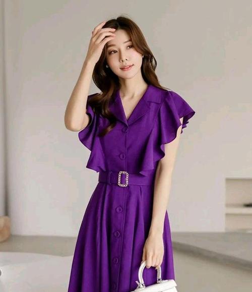 紫色的裙子要配什么上衣(1)