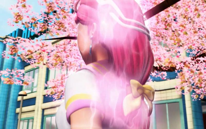 超兽武装粉色头发的女主角(1)