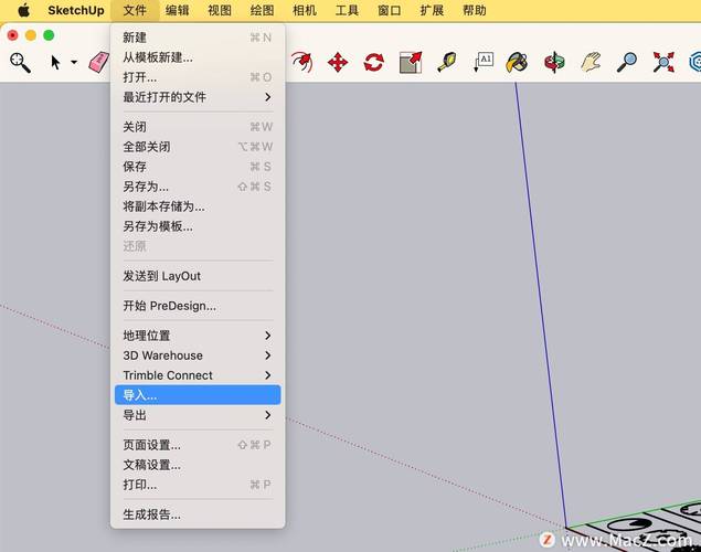 sketchup的图怎么导入CAD