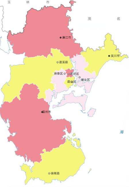 湛江市有多少个区