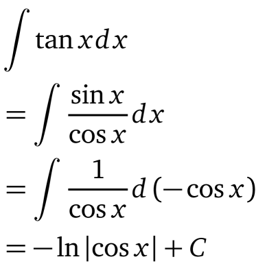 tanx的原函数