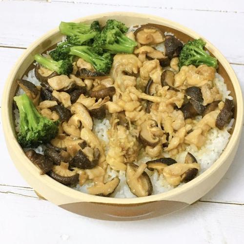 香菇蒸米饭做法(1)