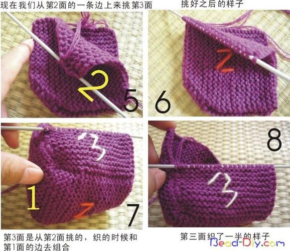 八片袜怎么织(1)