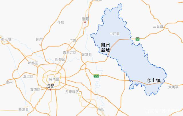 中江县仓山镇位于哪个方向