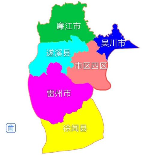 湛江市有几个区