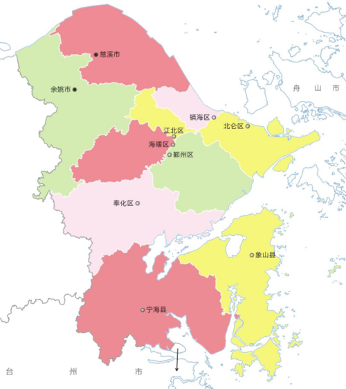 宁波市总共有多少个乡镇啊 他们的名字(1)