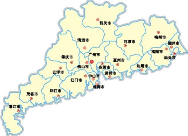 广东有哪些几个区域 怎么分布