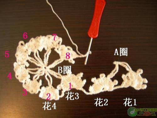 梅花围巾钩法(1)
