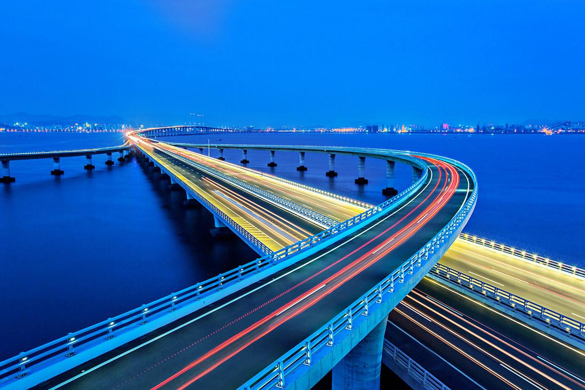 胶州湾跨海大桥ar秀是真的吗