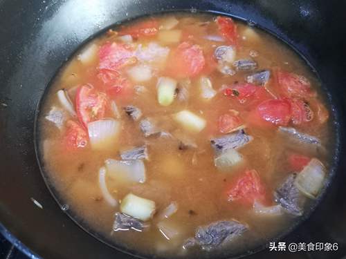 牛肉怎么炖好吃又烂西红柿炖牛腩(10)