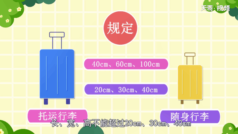 飞机行李箱尺寸要求/飞机行李箱尺寸要求有哪些(1)