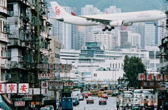 世界上最危险的机场香港启德机场坐落在繁华市中心(1)