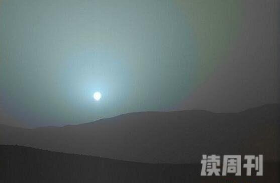 从火星上看太阳有多大（地球太阳的5/8火星日落是蓝色的）(3)