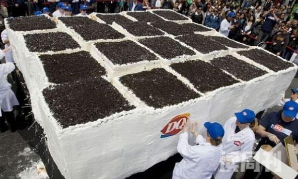 世界上最大的冰淇淋蛋糕有多大（总重量达到了10吨）